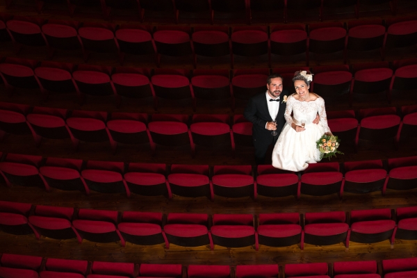 Brudepar i Drammen teater